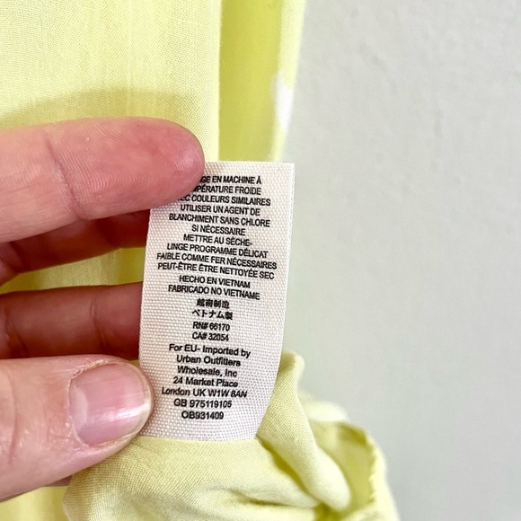 Free People She's a Waterfall Yellow Combo Floral Maxi Dress Size 4 - Picture 11 of 11